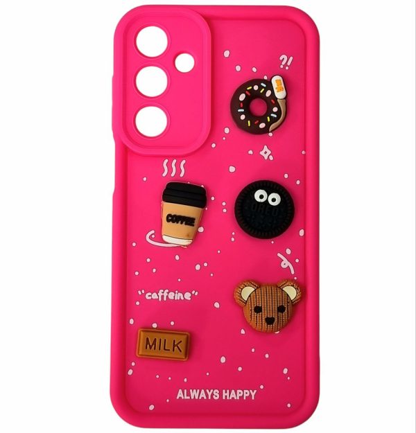 Накладка TPU Toys Case Always Happy для Samsung A16- яскраво рожевий