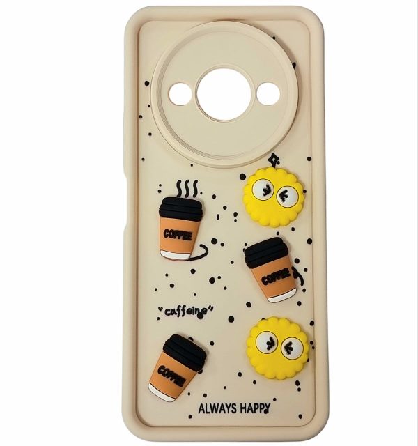 Накладка TPU Toys Case Always Happy для Xiaomi Redmi A3- рожевий пісок