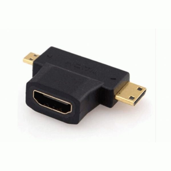 Перехідник HDMI F/mini HDMI/ micro HDMI M