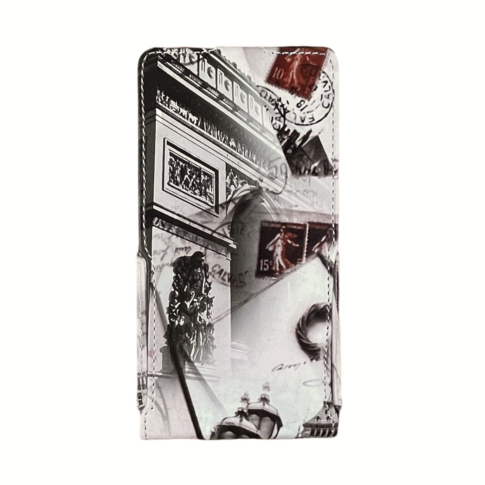 Чохол-книжка універсальний (фліп) Status Case (шкіра) 5.7`- малюнок міста