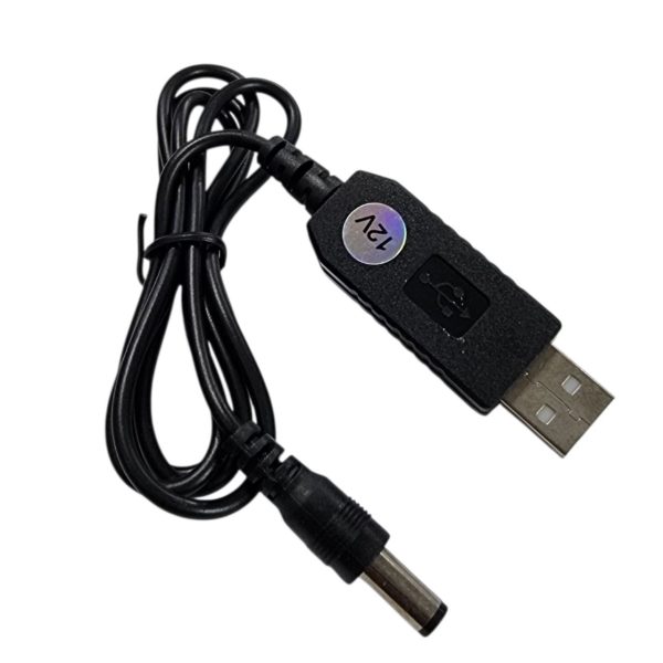 Кабель живлення для роутера / модема USB-DC 5.5 з 5V на 12V (з перетворювачем) A