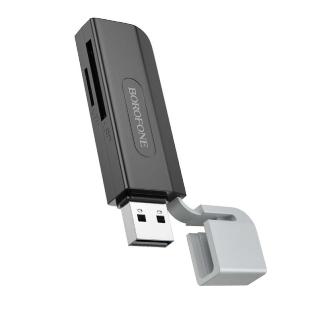 Картрідер (Card Reader) Borofone DH9 Wisdom 2-in-1 USB 2.0