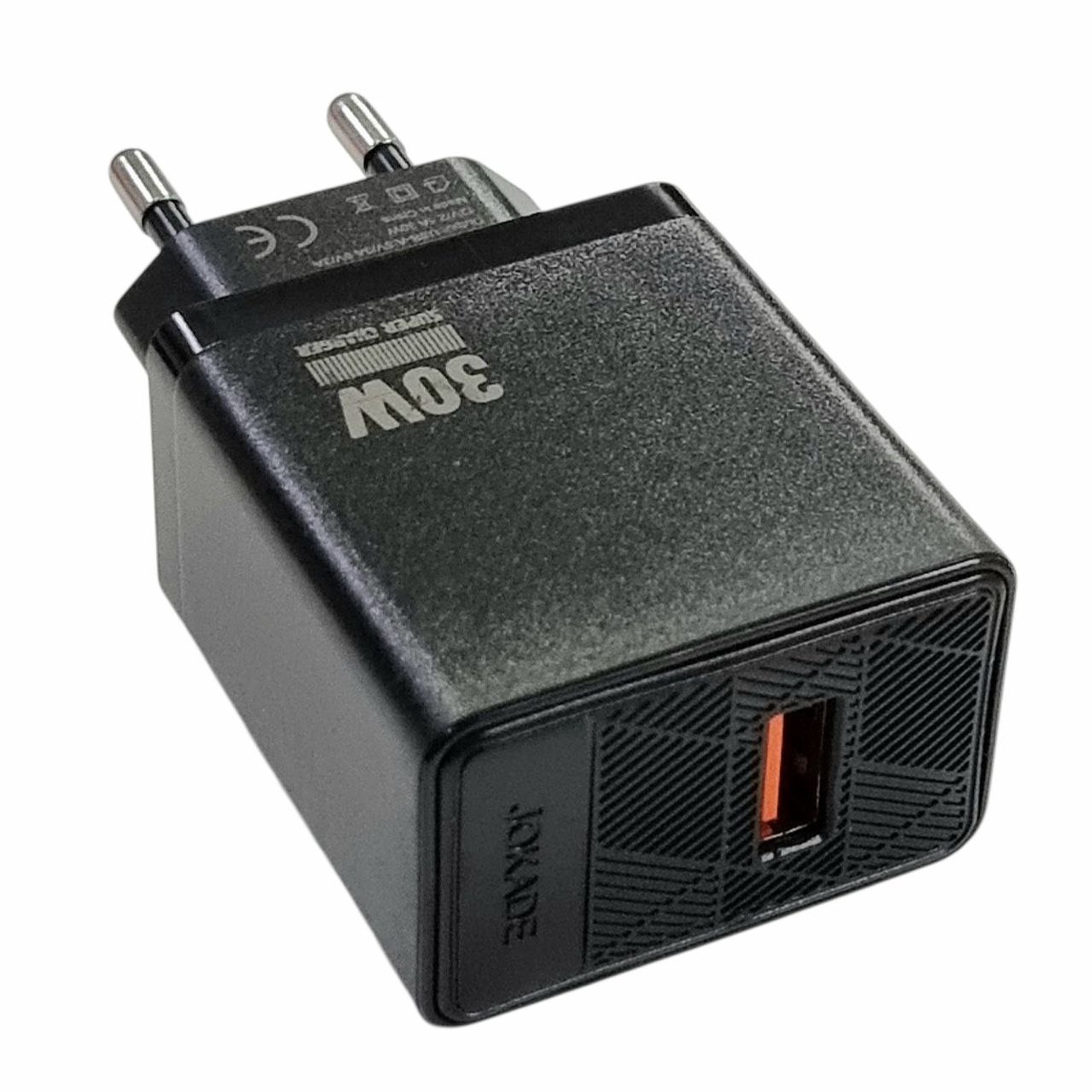 Мережевий зарядний пристрій Jokade JB093 JIAYI 30W Multi-protocol Charger (1USB-A)- чорний