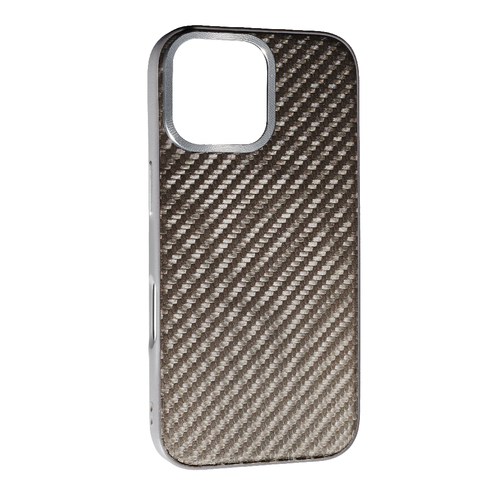 Накладка Carbon with Magnetic для iPhone 16 Pro- сірий