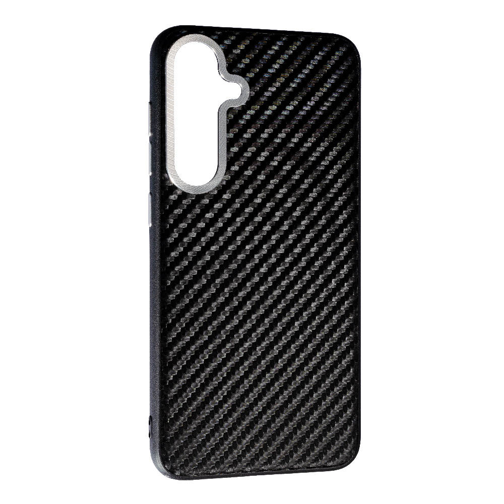 Накладка Carbon with Magnetic для Samsung S25 Plus- чорний