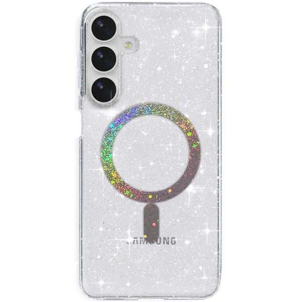 Накладка Eclipse Sparkle with Magnetic для Samsung S24 Plus- прозорий Magnetic color