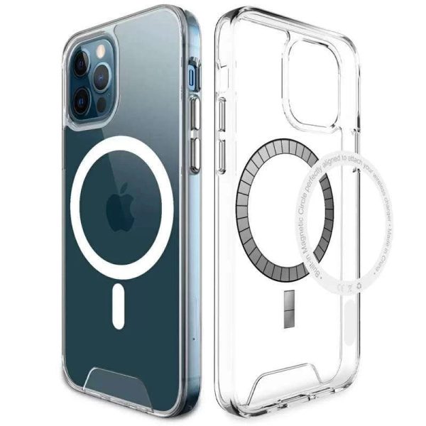 Накладка TPU Space Case with Magnetic для iPhone 16 Pro- прозорий