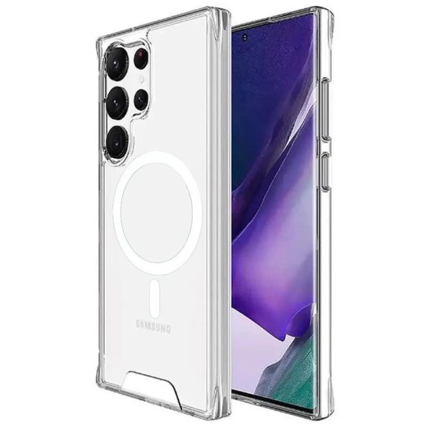 Накладка TPU Space Case with Magnetic для Samsung S25 Ultra- прозорий