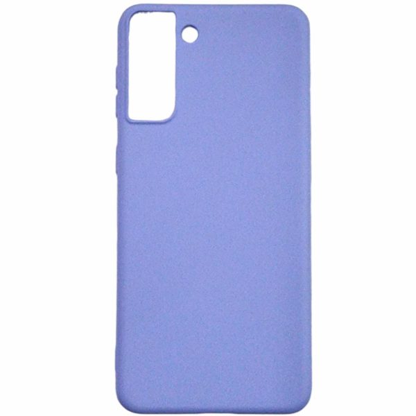 Накладка (з мікрофіброю) Aspor Silicone Full для Samsung S21 Plus- фіолетовий