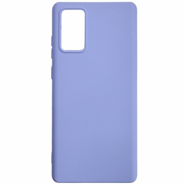 Накладка (з мікрофіброю) Aspor Silicone Full для Samsung S21 Ultra- фіолетовий