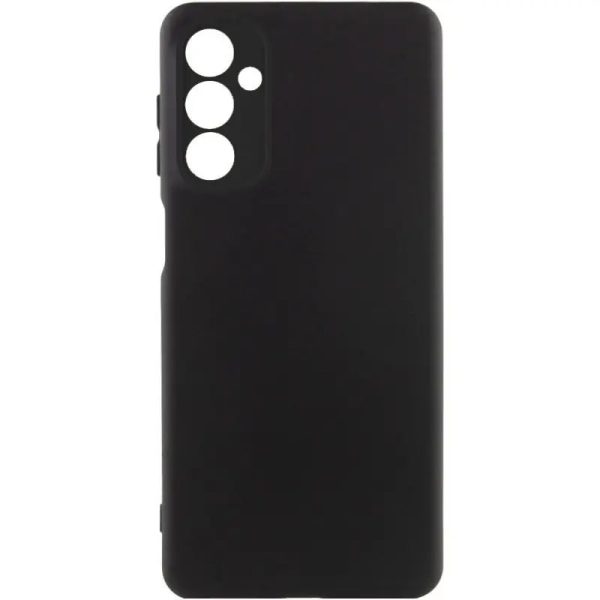 Накладка (з мікрофіброю) GETMAN Liquid Silk Full Camera для Samsung A05s / A057- чорний