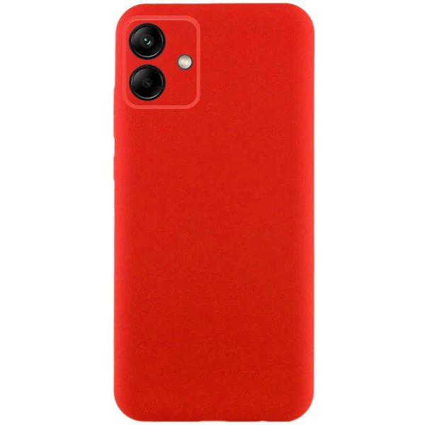 Накладка (з мікрофіброю) GETMAN Liquid Silk Full Camera для Samsung A06- червоний