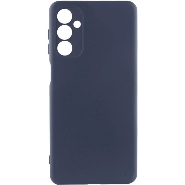 Накладка (з мікрофіброю) GETMAN Liquid Silk Full Camera для Samsung A16 4G/5G- темно-синій