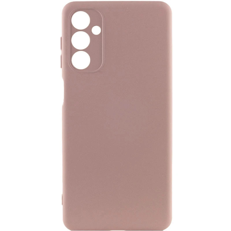 Накладка (з мікрофіброю) GETMAN Liquid Silk Full Camera для Samsung A34 5G- рожевий пісок