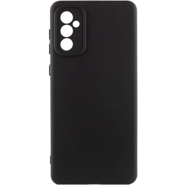 Накладка (з мікрофіброю) GETMAN Liquid Silk Full Camera для Samsung A35- чорний