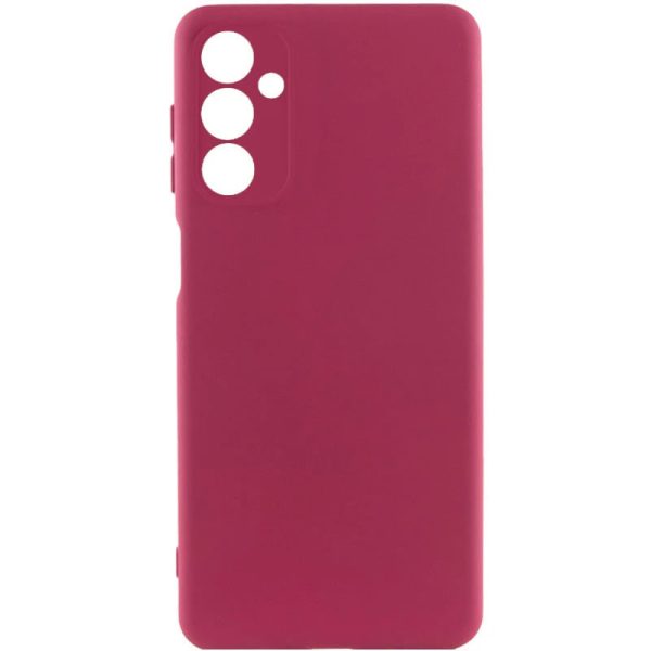Накладка (з мікрофіброю) GETMAN Liquid Silk Full Camera для Samsung A54 5G- марсала