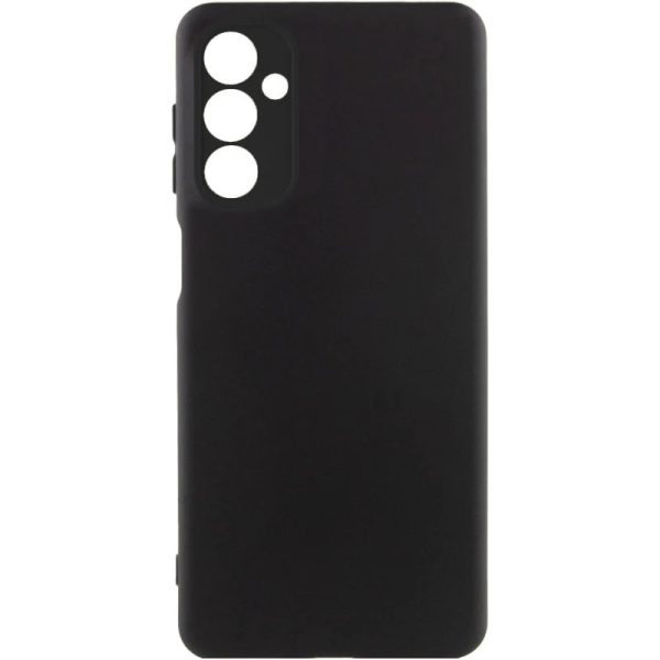 Накладка (з мікрофіброю) GETMAN Liquid Silk Full Camera для Samsung A56 5G- чорний