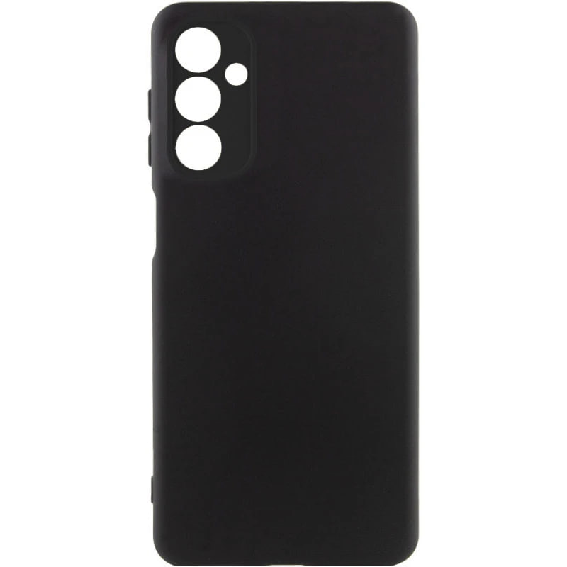 Накладка (з мікрофіброю) GETMAN Liquid Silk Full Camera для Samsung M23 5G / M13 4G- чорний
