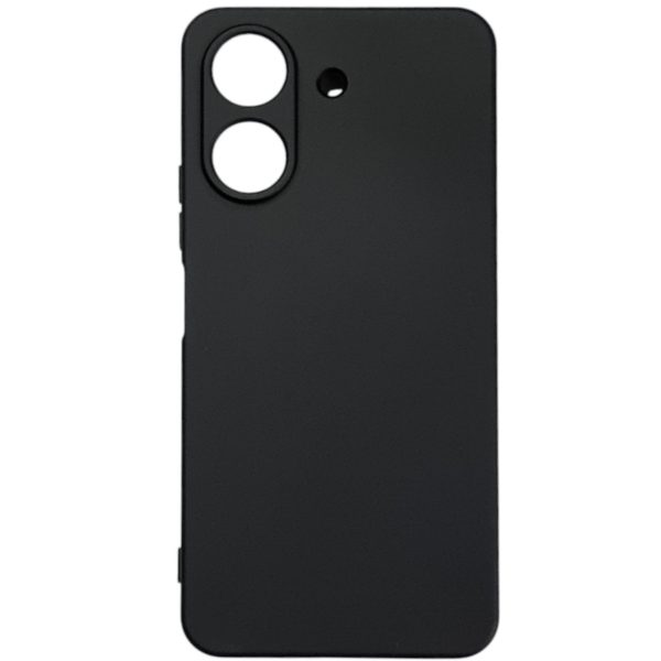 Накладка (з мікрофіброю) GETMAN Liquid Silk Full Camera для Xiaomi Redmi 13C 4G / Poco C65- чорний