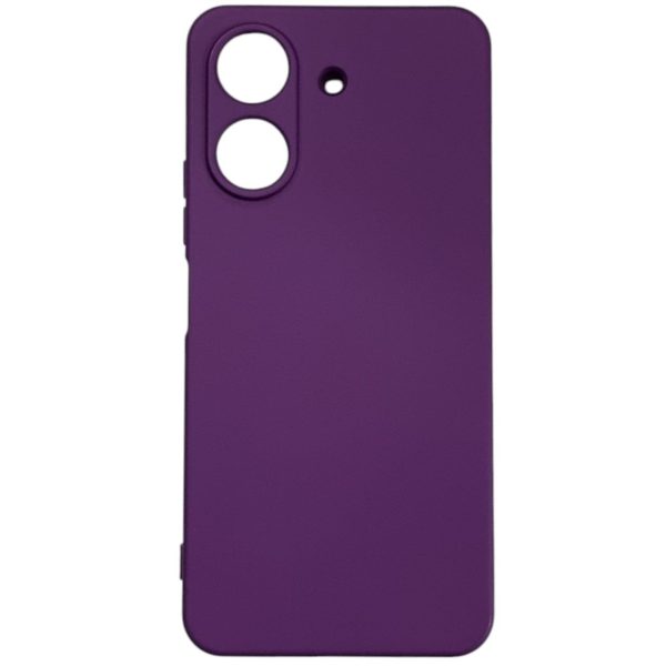 Накладка (з мікрофіброю) GETMAN Liquid Silk Full Camera для Xiaomi Redmi 13C 4G / Poco C65- фіолетовий