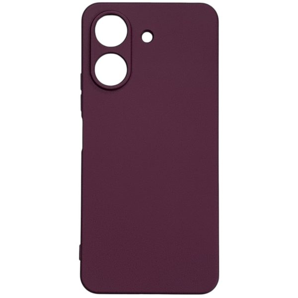 Накладка (з мікрофіброю) GETMAN Liquid Silk Full Camera для Xiaomi Redmi 13C 4G / Poco C65- марсала