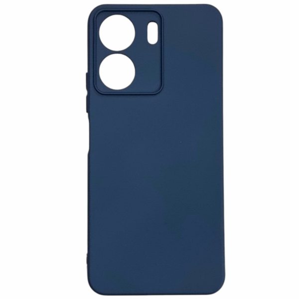 Накладка (з мікрофіброю) GETMAN Liquid Silk Full Camera для Xiaomi Redmi 13C 4G / Poco C65- темно-синій