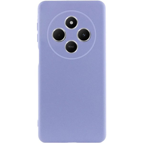 Накладка (з мікрофіброю) GETMAN Liquid Silk Full Camera для Xiaomi Redmi 14C / Redmi A4 / Poco C75- бузковий