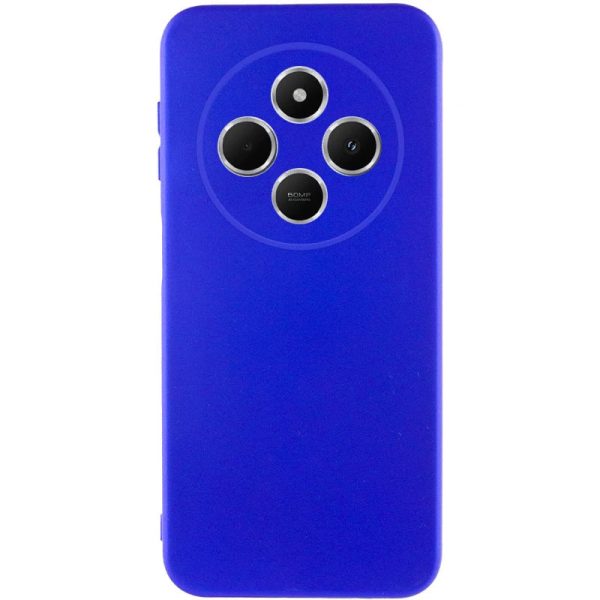 Накладка (з мікрофіброю) GETMAN Liquid Silk Full Camera для Xiaomi Redmi 14C / Redmi A4 / Poco C75- ультра-синій