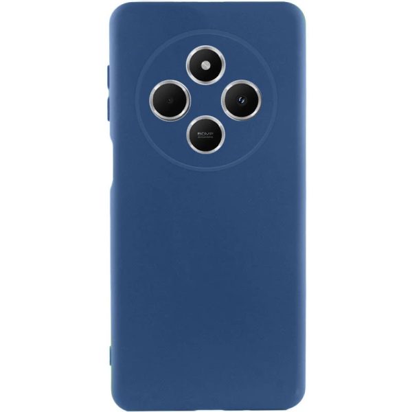 Накладка (з мікрофіброю) GETMAN Liquid Silk Full Camera для Xiaomi Redmi 14C / Redmi A4 / Poco C75- синій