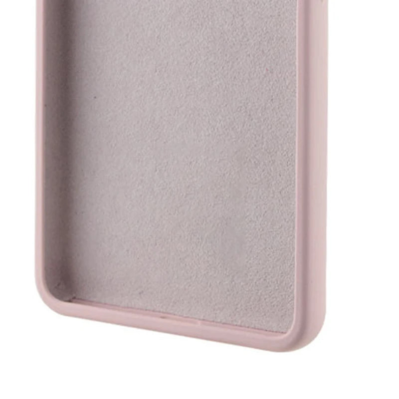 Накладка (з мікрофіброю) GETMAN Liquid Silk Full Camera для Xiaomi Redmi Note 11 4G / Note 11S- рожевий пісок — изображение 2