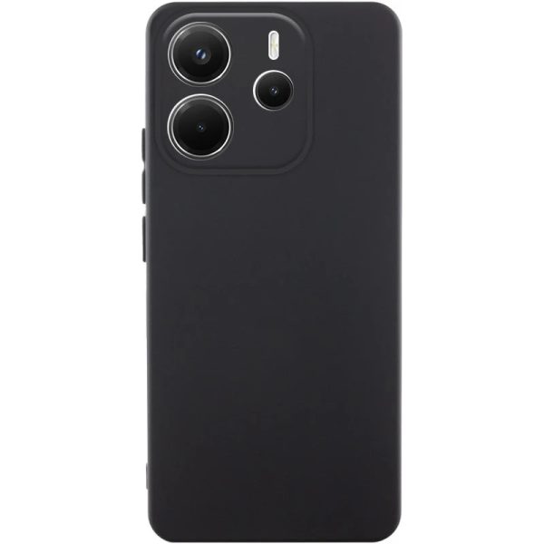 Накладка (з мікрофіброю) GETMAN Liquid Silk Full Camera для Xiaomi Redmi Note 14 4G (UA/Europe)- чорний