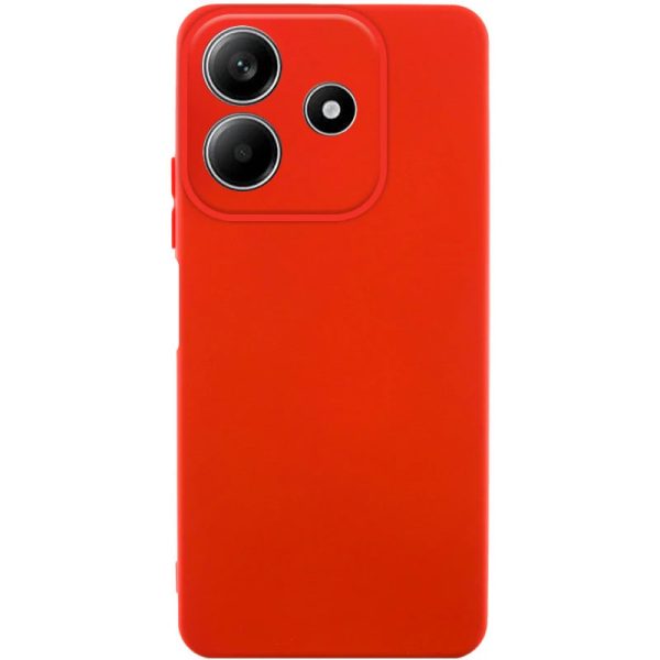 Накладка (з мікрофіброю) GETMAN Liquid Silk Full Camera для Xiaomi Redmi Note 14 5G- червоний