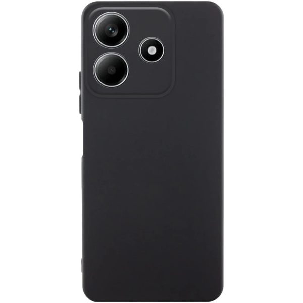 Накладка (з мікрофіброю) GETMAN Liquid Silk Full Camera для Xiaomi Redmi Note 14 5G- чорний