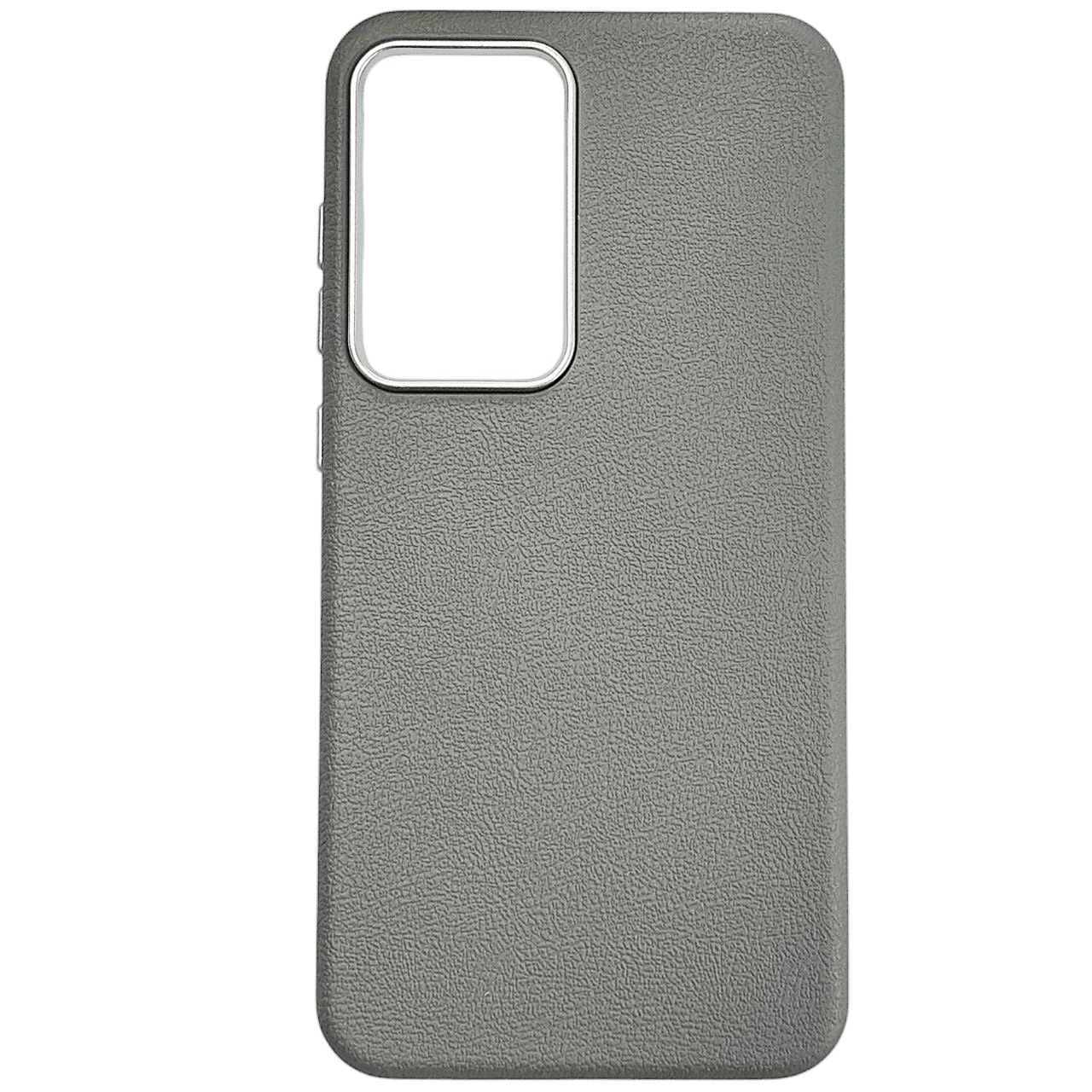 Накладка (з мікрофіброю) Leather Case Metal Buttons для Samsung A16 4G/5G- сірий