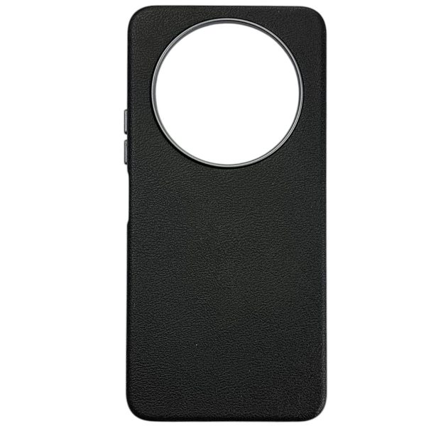 Накладка (з мікрофіброю) Leather Case Metal Buttons для Xiaomi Redmi 14C / Redmi A4 / Poco C75- чорний