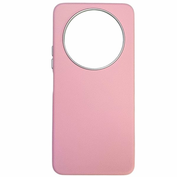 Накладка (з мікрофіброю) Leather Case Metal Buttons для Xiaomi Redmi 14C / Redmi A4 / Poco C75- світло-рожевий