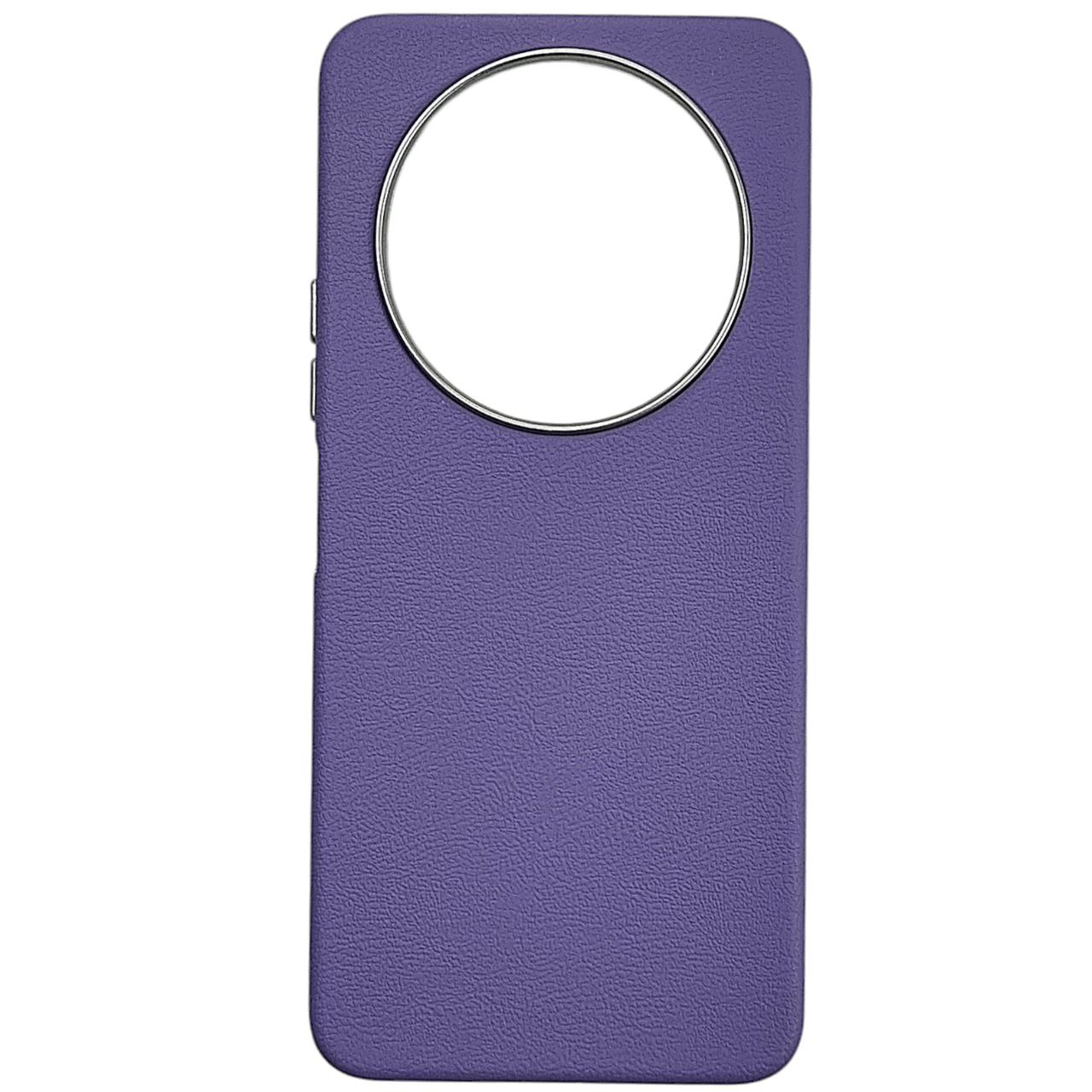 Накладка (з мікрофіброю) Leather Case Metal Buttons для Xiaomi Redmi A3- бузковий