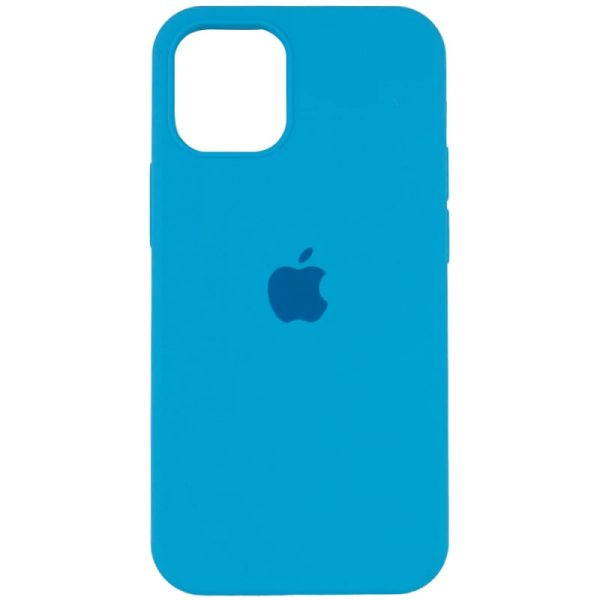 Накладка (з мікрофіброю) Silk Full Protective для iPhone 16 Pro- блакитний