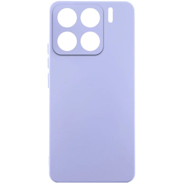 Накладка (з мікрофіброю) Silicone Cover Lakshmi Full Camera для Xiaomi 15 Pro- бузковий