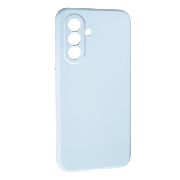 Накладка (з мікрофіброю) Soft Silk для Samsung S24 FE- блакитний