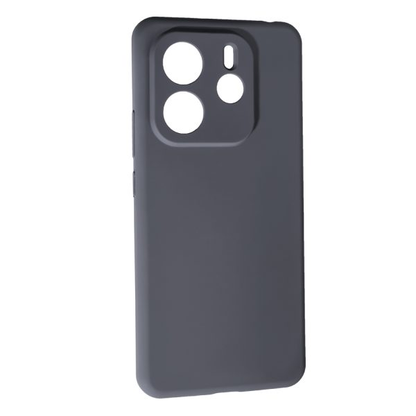 Накладка (з мікрофіброю) Soft Silk для Xiaomi Redmi Note 14 4G (UA/Europe)- сірий