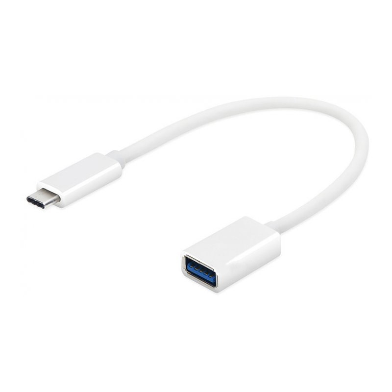 OTG USB на Type-C (0,15m)- білий