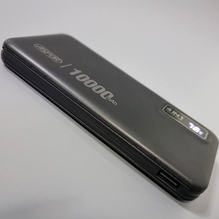 Power Bank Aspor A300 10000mAh 2.4A+ cable USB/Micro/Lightning/Type-C- чорний — изображение 5