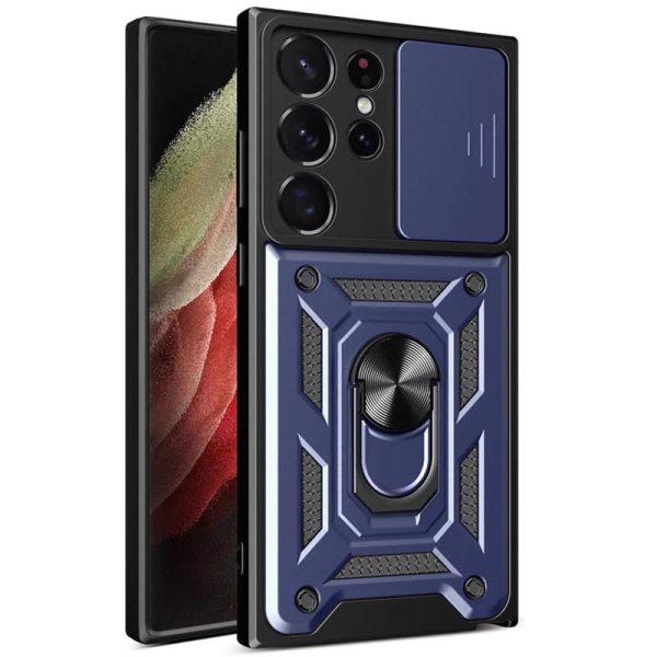 Протиударний чохол Camshield Serge Ring для Samsung S25 Ultra- синій