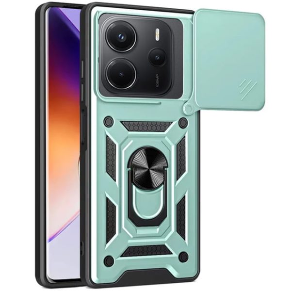 Протиударний чохол Camshield Serge Ring для Xiaomi Redmi Note 14 4G (UA/Europe)- зелений