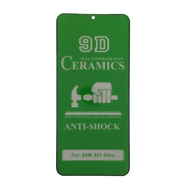 Плівка захисна CERAMiCS 9D для Samsung S21 Ultra- чорний