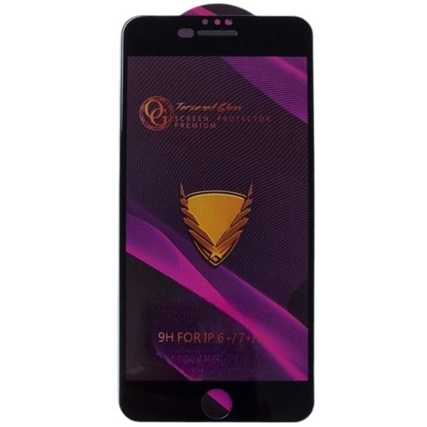 Скло захисне Tempered Glass OG Premium для iPhone 6 Plus /7 Plus / 8 Plus- чорний