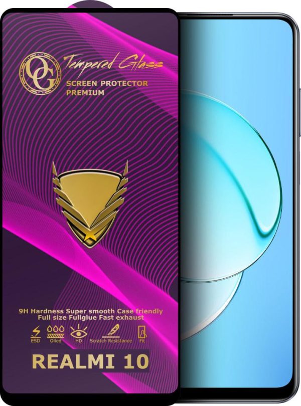 Скло захисне Tempered Glass OG Premium для Realme 10 4G (RMX3630)- чорний