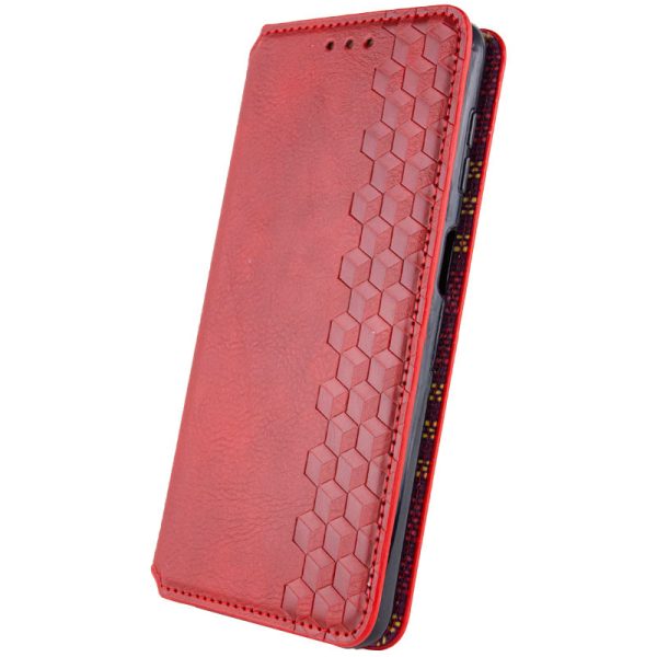 Чохол-книжка GETMAN Cubic для Xiaomi Redmi Note 9s / Note 9 Pro / Note 9 Pro Max- червоний