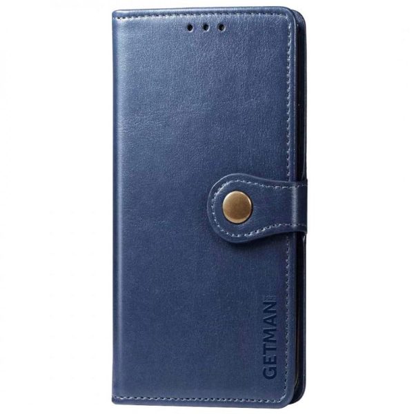 Чохол-книжка GETMAN Gallant шкіряний для Xiaomi Redmi Note 8T- синій